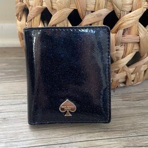 Kate Spade Blue Sparkly Mini Wallet